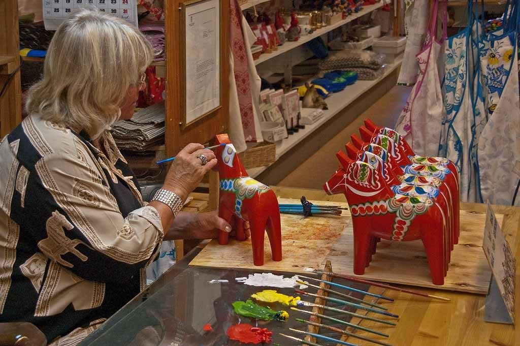 Grannas Dalahorse handbeschilderd
