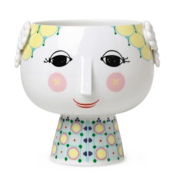 BJORN WIINBLAD bloempot EVA geel dia 15,5cm