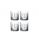 ORREFORS CRYSTAL Whiskey glazen STREET Old Fashioned set 4 stuks 27cl