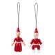 KAY BOJESEN Santa Claus & Santa Clara kerstornamenten 2 dlg