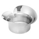 GEORG JENSEN Pillar kandelaar BLOOM RVS dia 12 cm 2 stuks