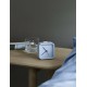 STELTON wekker OKIRU met alarm lichtblauw/ grijsblauw