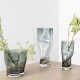ORREFORS CRYSTAL vaas SQUEEZE blue / grey H 23cm