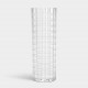 ORREFORS CRYSTAL vaas CUT IN NUMBER CHECKERS H 33cm