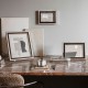 GEORG JENSEN fotolijst MANHATTAN RVS/ upcycled leer klein