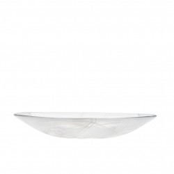 KOSTA BODA bord CONTRAST wit/wit glas dia 38cm