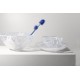 KOSTA BODA schaal CONTRAST wit/wit glas dia 35cm