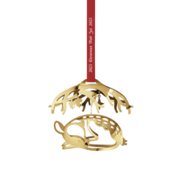 GEORG JENSEN Christmas Mobile 2023 DEER 18 kt gold plated GEORG JENSEN Christmas Mobile 2023 DEER 18 kt gold plated