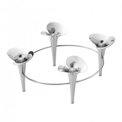 GEORG JENSEN Advent kandelaar BLOOM RVS