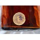 VINTAGE HOLMEGAARD karaf Hivert amber glas H 16cm
