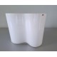 VINTAGE IITTALA vaas SAVOY ALVER AALTO wit glas H 16,5cm