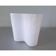VINTAGE IITTALA vaas SAVOY ALVER AALTO wit glas H 16,5cm