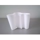 VINTAGE IITTALA vaas SAVOY ALVAR AALTO wit glas H 11,5cm