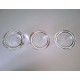 VINTAGE IITTALA waxinelichten BALLO helder glas dia 9,3cm set 3 stuks