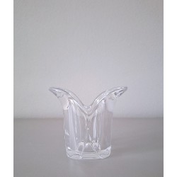 VINTAGE HOLMEGAARD waxinelicht helder glas H 9,5cm