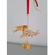 VINTAGE GEORG JENSEN kerstornament CHRISTMAS JOY 2002 geel goud goldplated