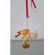 VINTAGE GEORG JENSEN kerstornament CHRISTMAS JOY 2002 geel goud goldplated