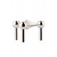 STOFF Nagel kandelaar chrome H 6,9 cm