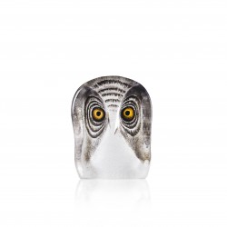 MALERAS sculptuur WILDLIFE BIRDS Uil S grijs/ wit H 10,5cm