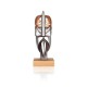 MALERAS sculptuur NORDIC ICONS IRON & CRYSTAL NORDMAN op sokkel Limited Edition H 29,5cm