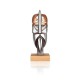 MALERAS sculptuur NORDIC ICONS IRON & CRYSTAL NORDMAN op sokkel Limited Edition H 29,5cm