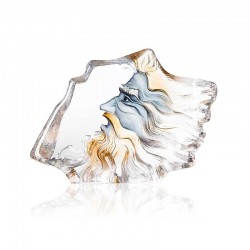 MALERAS sculptuur MASQ Poseidon L blauw Limited Edition H 21,5cm