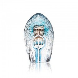 MALERAS sculptuur MASQ Poseidon blauw H 19,5cm