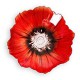 MALERAS FLORA schaal POPPY rood dia 25cm