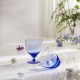 HOLMEGAARD drinkglas op voet FLOW donker blauw 35cl 6 stuks