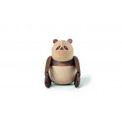 ARCHITECTMADE Panda S walnoot, esdoorn en leer H 10cm