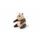 ARCHITECTMADE Panda S walnoot, esdoorn en leer H 10cm