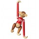 KAY BOJESEN MONKEY met kersttrui rood/ wit S