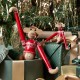 KAY BOJESEN MONKEY met kersttrui rood/ wit S
