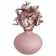 KOSTA BODA sculptuur MINO pink glas H 23cm