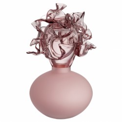 KOSTA BODA sculptuur MINO pink glas H 23cm
