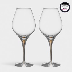 ORREFORS CRYSTAL AROMA wijnproeversglas INTERMEZZO gold 62cl 2 stuks