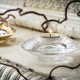 ORREFORS CRYSTAL waxinelicht/ theelicht DISCUS S helder glas