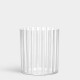 ORREFORS CRYSTAL vaas CUT IN NUMBER STRIPES H 20cm