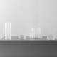 ORREFORS CRYSTAL schaal CUT IN NUMBER CHECKERS dia 16cm