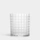 ORREFORS CRYSTAL vaas CUT IN NUMBER CHECKERS H 20cm