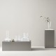 ORREFORS CRYSTAL vaas CUT IN NUMBER CHECKERS H 20cm