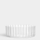 ORREFORS CRYSTAL schaal CUT IN NUMBER STRIPES dia 27,5cm