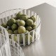 ORREFORS CRYSTAL schaal CUT IN NUMBER STRIPES dia 27,5cm