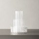 ORREFORS CRYSTAL schaal CUT IN NUMBER STRIPES dia 27,5cm
