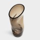 ORREFORS CRYSTAL vaas SQUEEZE smokey brown H 23cm