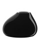 ORREFORS CRYSTAL vaas EBON zwart H 24cm