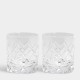 ORREFORS CRYSTAL Whisky glas SOFIERO Double Old Fashioned 2 stuks