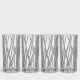 ORREFORS CRYSTAL High Ball glas CITY set 4 stuks