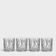 ORREFORS CRYSTAL Whiskey glazen Old Fashioned CITY set 4 stuks