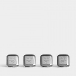 ORREFORS CRYSTAL ice cubes CITY 2 sets van 4 stuks